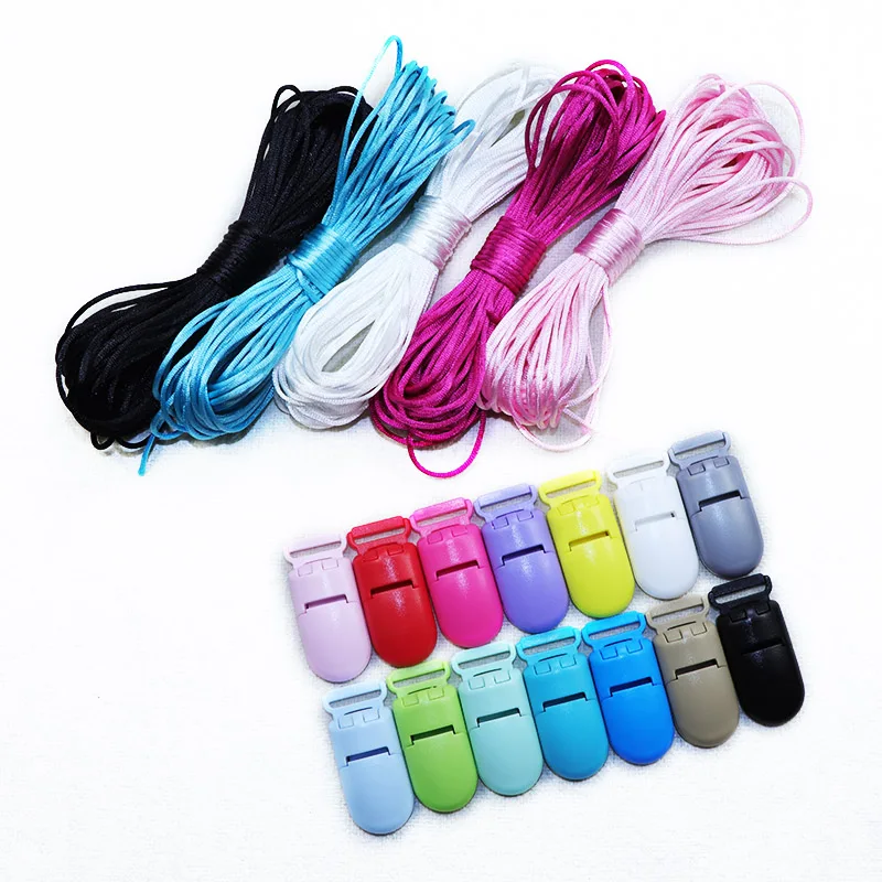 BOBO.BOX Silikon Beißringe Perlen Umweltfreundliche BPA FREI Baby Zahnen Brief Perlen Schnuller Kette Clip DIY Halskette Rattail Cord – Detail 3