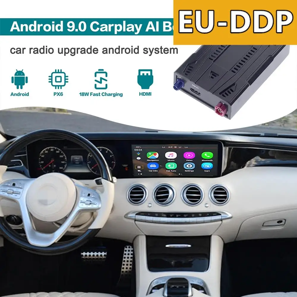 Carplay Ai Box Car Radio Upgrade Android Auto For Mercedes Benz S Class W221 W216 2018 2019 2020 Stereo Smart Multimedia Player