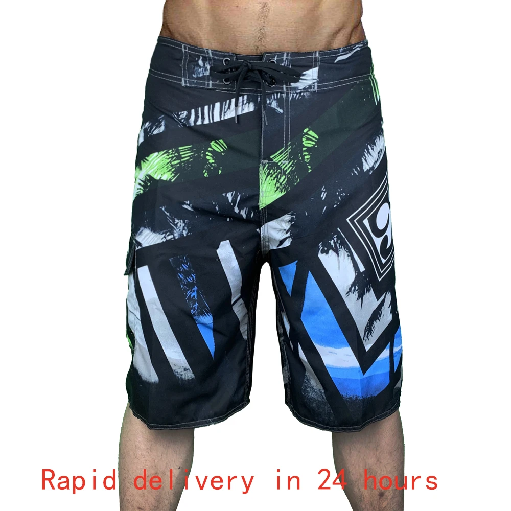 New summer board shorts men\'s quick dry swimming trunks swimsuit Bermuda resort surf beach pants fitness sports casual shorts