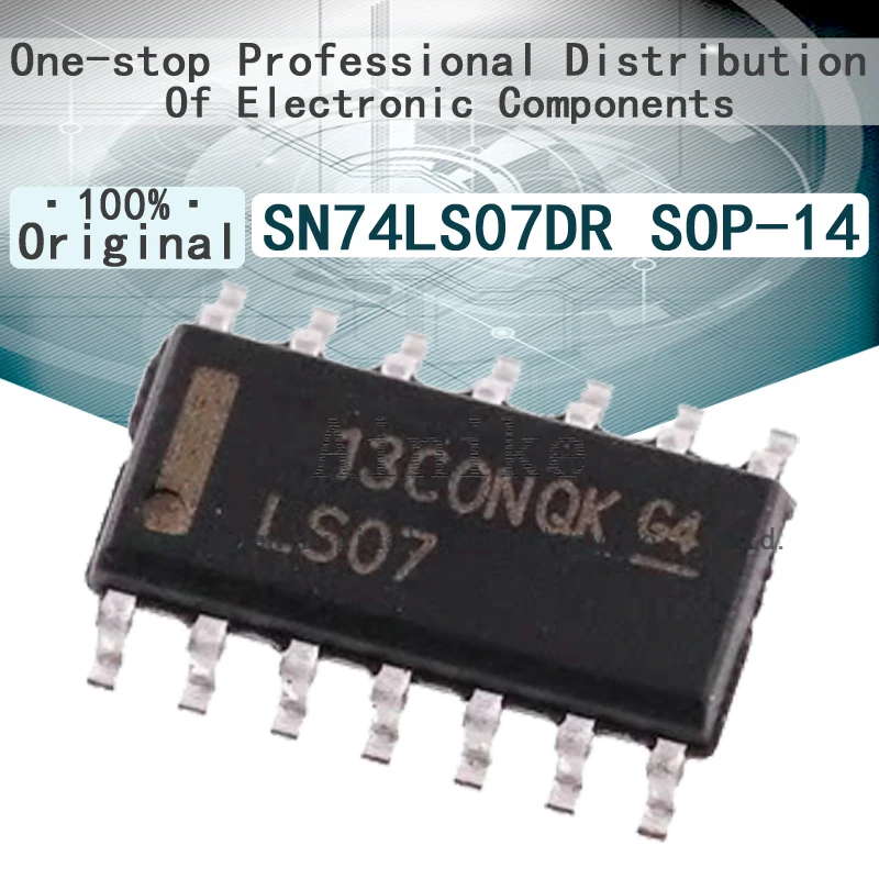 

10/шт. Новый оригинальный SN74LS07DR 74LS07 LS07 SOP-14 3,9 мм буфер и линейные драйверы микросхемы