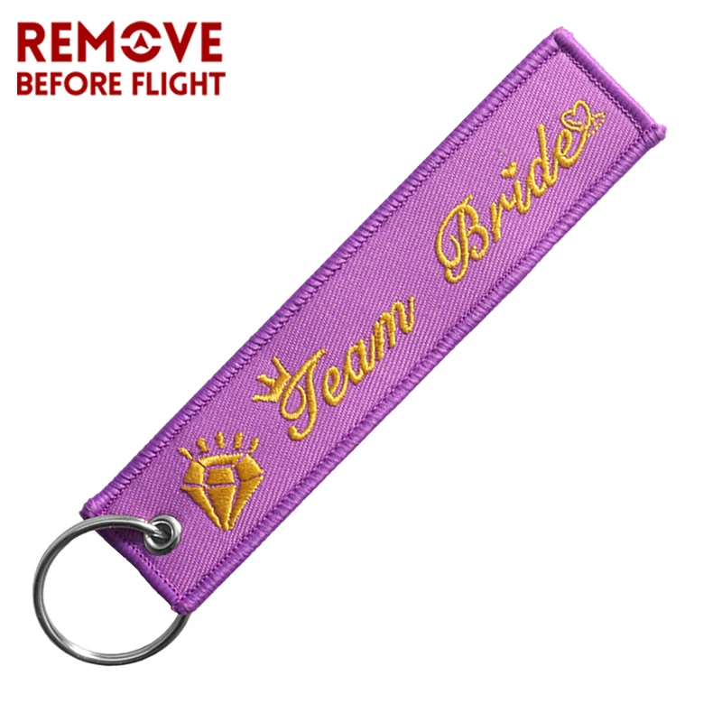 

Women Key Ring Fashion Key Chains for Team Bride Keychain Wedding Party Key Fobs Purple Gold Key Chain Chaveiro Key Ring