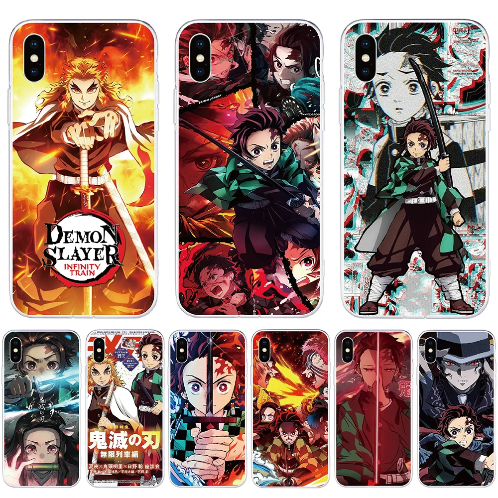 Mobile phone bag For Google Pixel 5A 6P 5 5XL 4A 4G 4A 5G 4 4XL 3 3XL Case Soft TPU Print Demon Slayer Cover Shell Phone Case