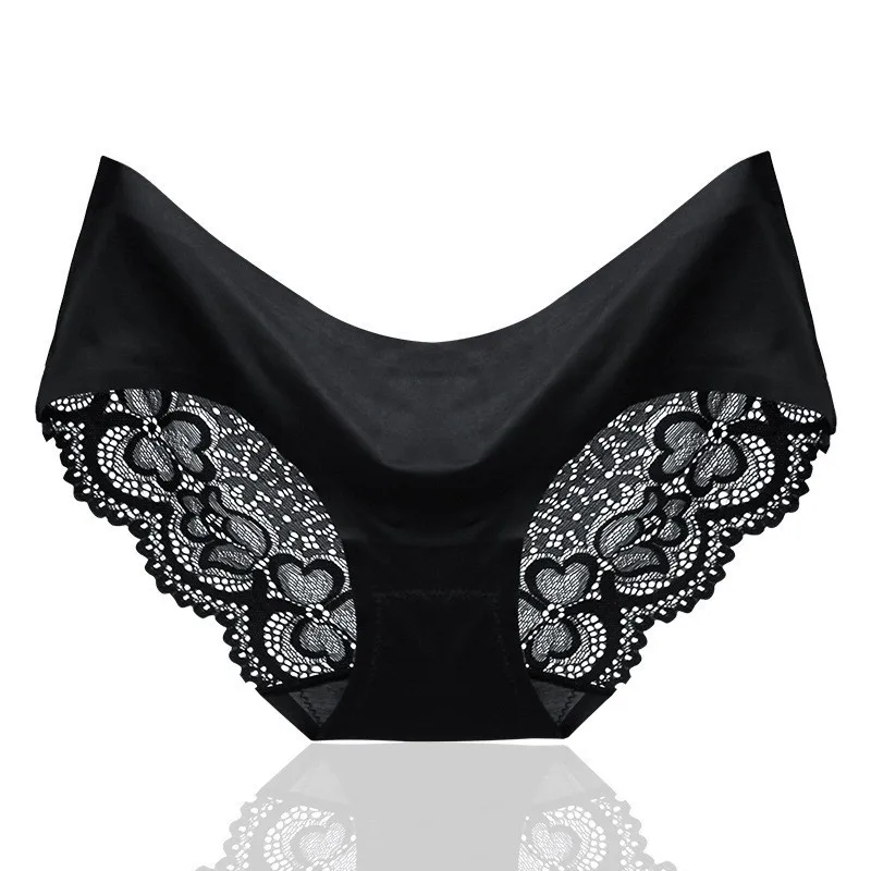 PAERLAN Lace Floral edge of the  lingerie sexy comfort without trace llow-Rise waist hip triangle Underwear Women Panties Briefs