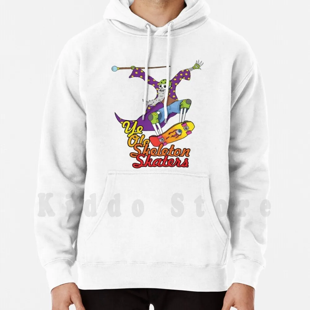 Ye Ole Skeleton Skaters Hoodies Long Sleeve