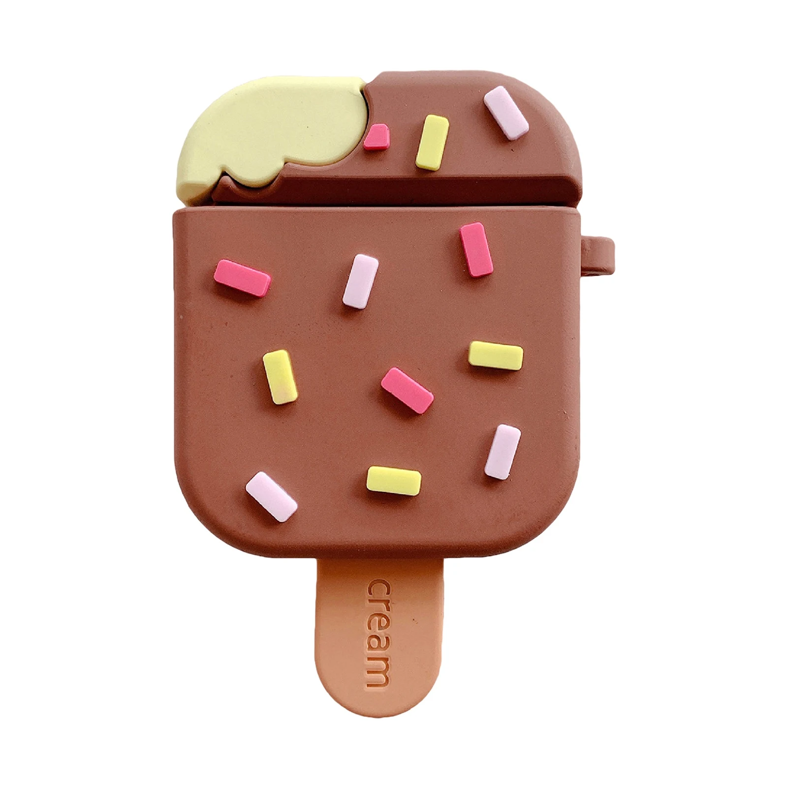 Cute Candy Chocolate Ice Cream Shape Wireless Bluetooth Headset Silicone Drop Proof And Dust Proof Protective Shell For