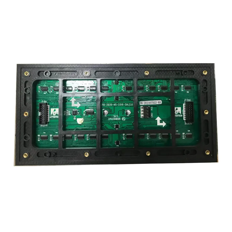 P8 Outdoor 256 * 128mm Full Color LED Screen Module，1/4Scan 32*16pixels Outdoor Waterproof LED Display Module