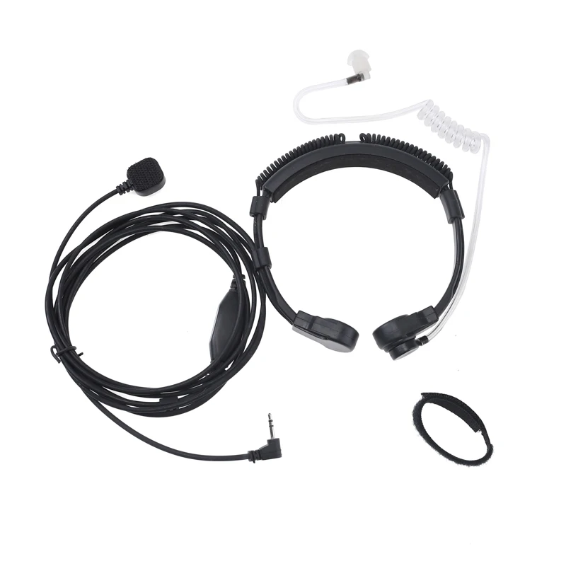 Flexible Throat Mic Finger PTT Microphone Covert Acoustic Tube Headset for Motorola Talkabout Radio T6200 TKLR T3 T80 headset