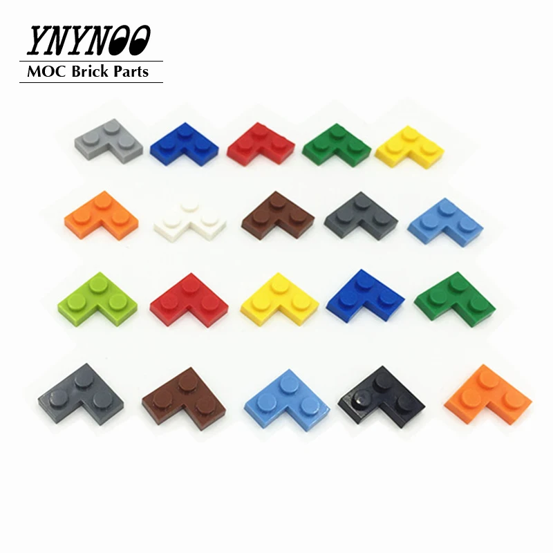 

200Pcs/lot Brick Plate 2x2 Corner MOC 2420 Building Blocks Bricks Plates Parts Compatible with 63325 DIY Educational Child Toys