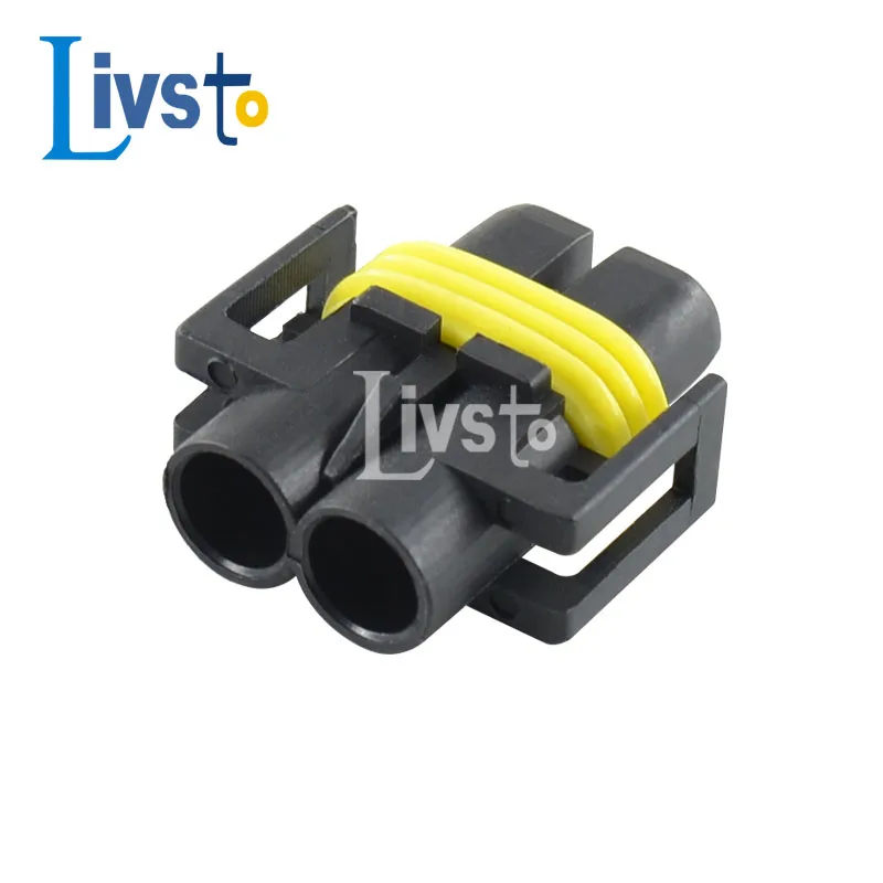 Delphi 2 Pin Way Automotive Sealed Connector Mistlamp Licht Socket H11 H8 H9 Xenon Plug 12124819 12124817