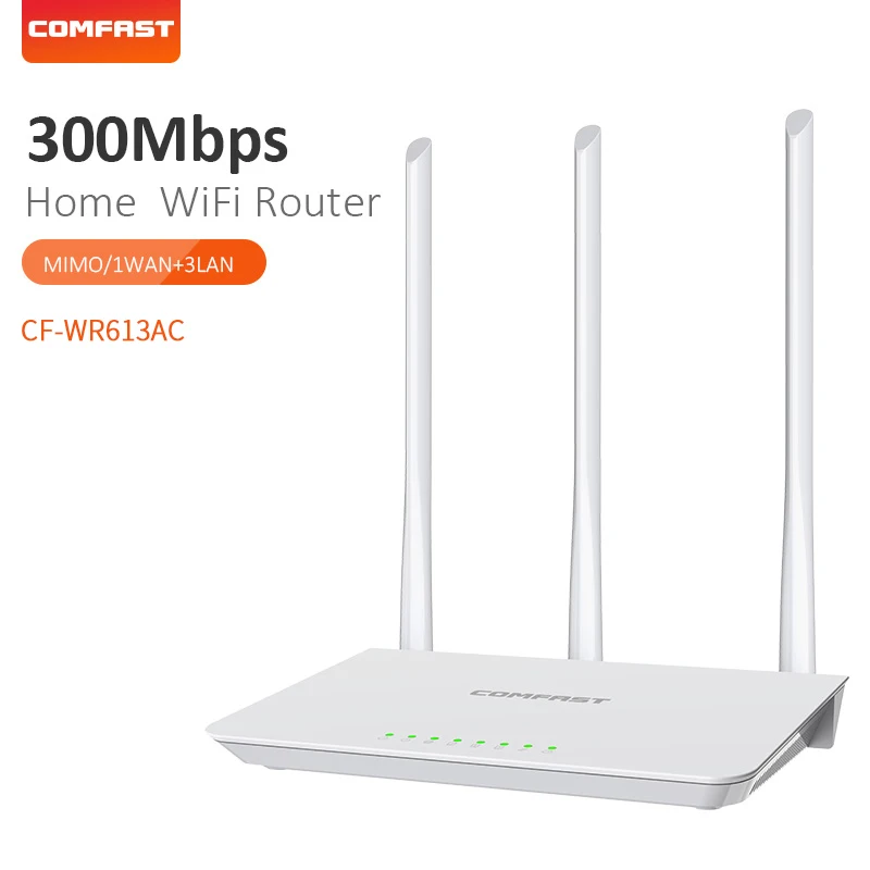 Home WIFI Router 300Mbps MT7628KN RJ45 WAN/LAN Ports 3*External Antenna 2.4GHz Wide Coverage Wi-fi Wireless Network Access Point