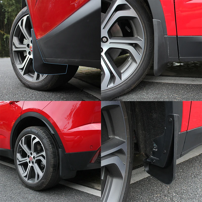 

Car Styling Accessories 4pcs Mud Splash Flap Guard Mudguard Protector Fender Fit for Jaguar E-PACE 2018-2020