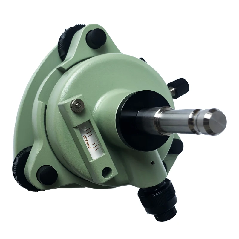 Green Tribrach and Adapter With Optical Plummet For LEICA Prism Total Station Surveying
