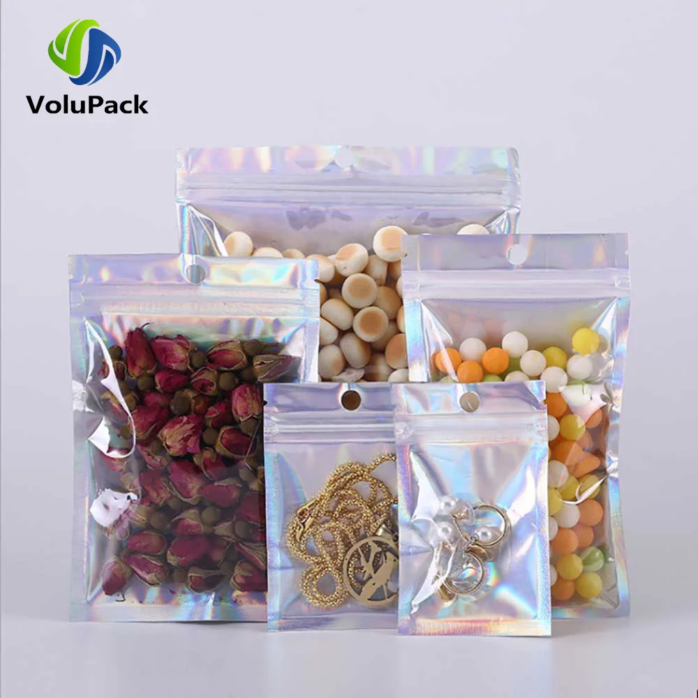 Reusable Smell Proof Storage Bags,Clear Front Tear Notch Pouches,Jewelry Ziplock Bags,Medical Mask Packaging Bags with Hang Hole