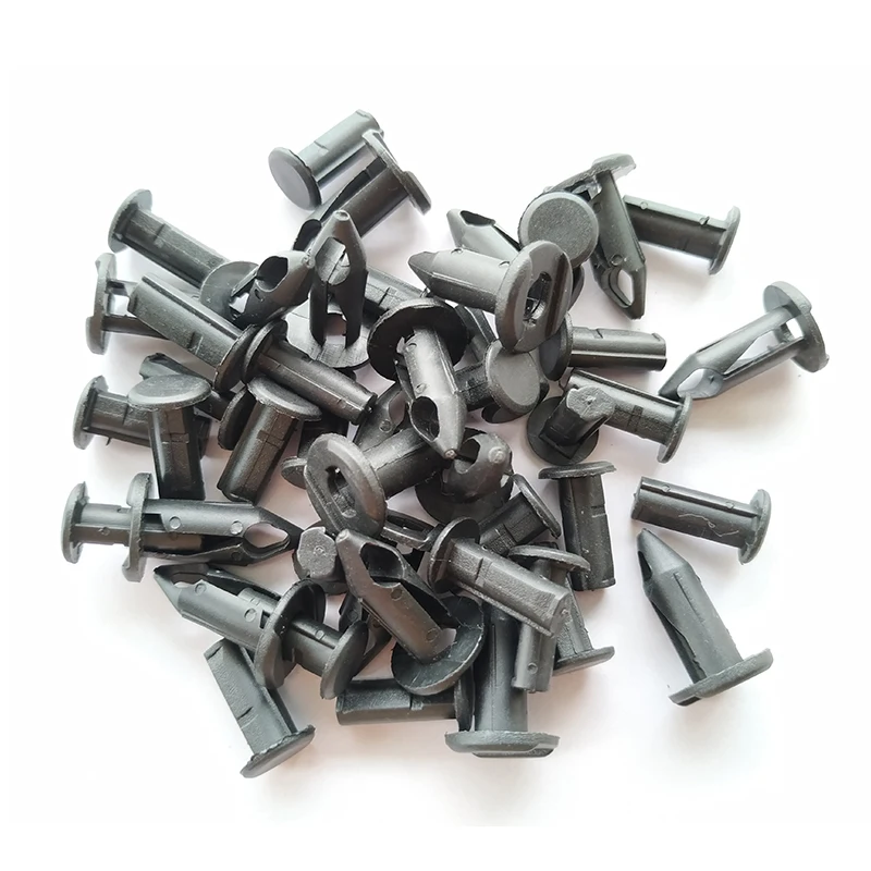 20pcs 8mm Car Plastic Rivets Fastener Push Clip Auto Door Trim Panel Bumper Fastener Retainer Fender Clip for Toyota Ford Suzuki