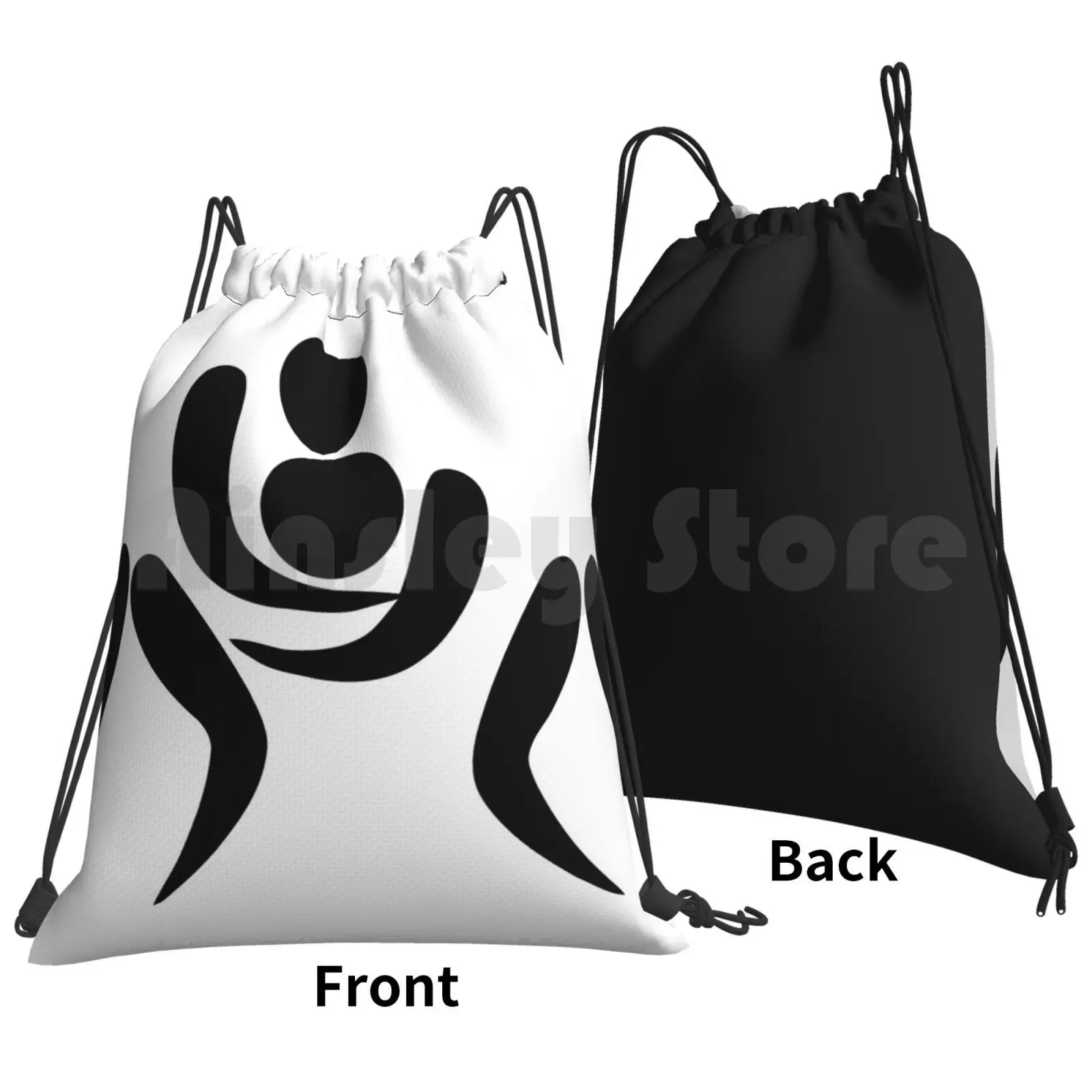 Sports Wrestling Pictogram Backpack Drawstring Bag Riding Climbing Gym Bag Sports Wrestling Pictogram Clip Art Clip Sports