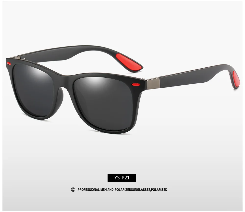 ZXWLYXGX Klassieke Gepolariseerde Zonnebril Mannen Vrouwen Brand Design Rijden Vierkant Frame Zonnebril Mannelijke Goggle UV400 Gafas De Sol - afbeelding 1