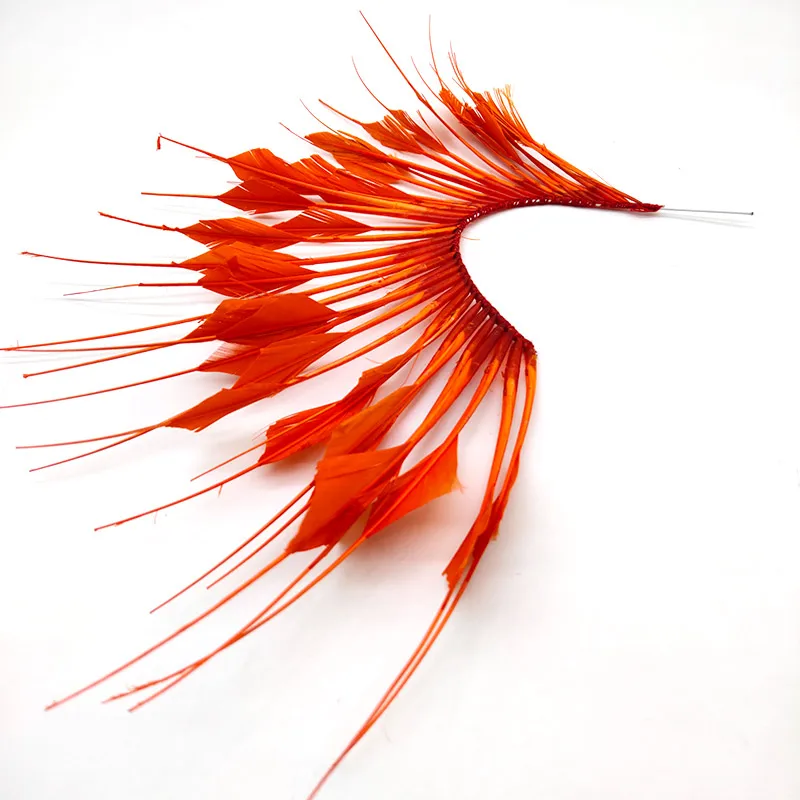 Diy 1pcs goose feather wedding brooch length about 30CM feathers flower headdress wedding party decoration feathers for crafts