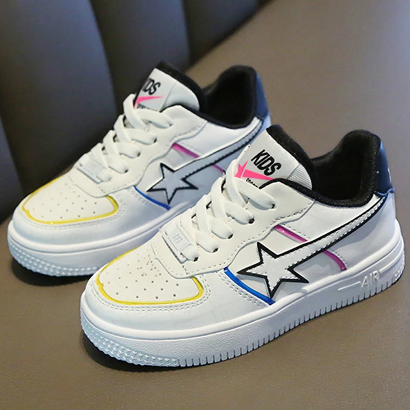 

2020 spring new men and women children's casual board shoes breathable boys and girls white shoes casual Korean skate shoes