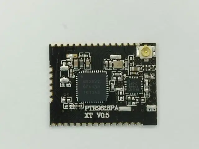 Longa Distância com Base em Nrf52832 Desenvolvimento Amplificador de Potência 20dbm Bluetooth 5.0 30 io Ptr9618pa