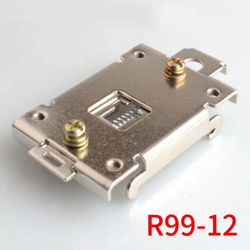 1PCS Clamp For Single Phase Mounting Rack SSR 40DA 25DA 35MM DIN Rail Fixed Buckle Solid State Relay Clip Clamp with Screw