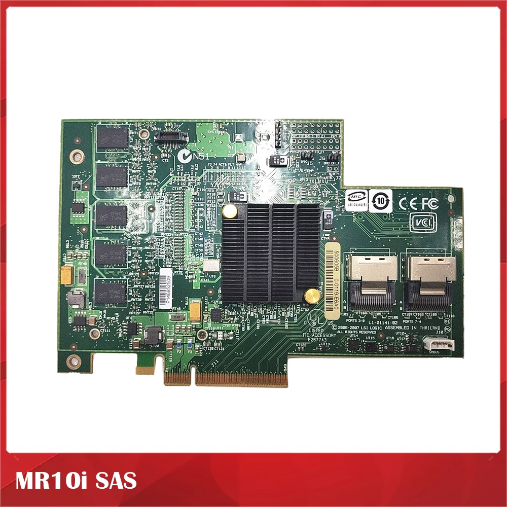 ل IBM MR10i SAS 43W4297 43W4342 MR SAS8708E اختبار كامل جميع الوظائف تعمل بشكل جيد