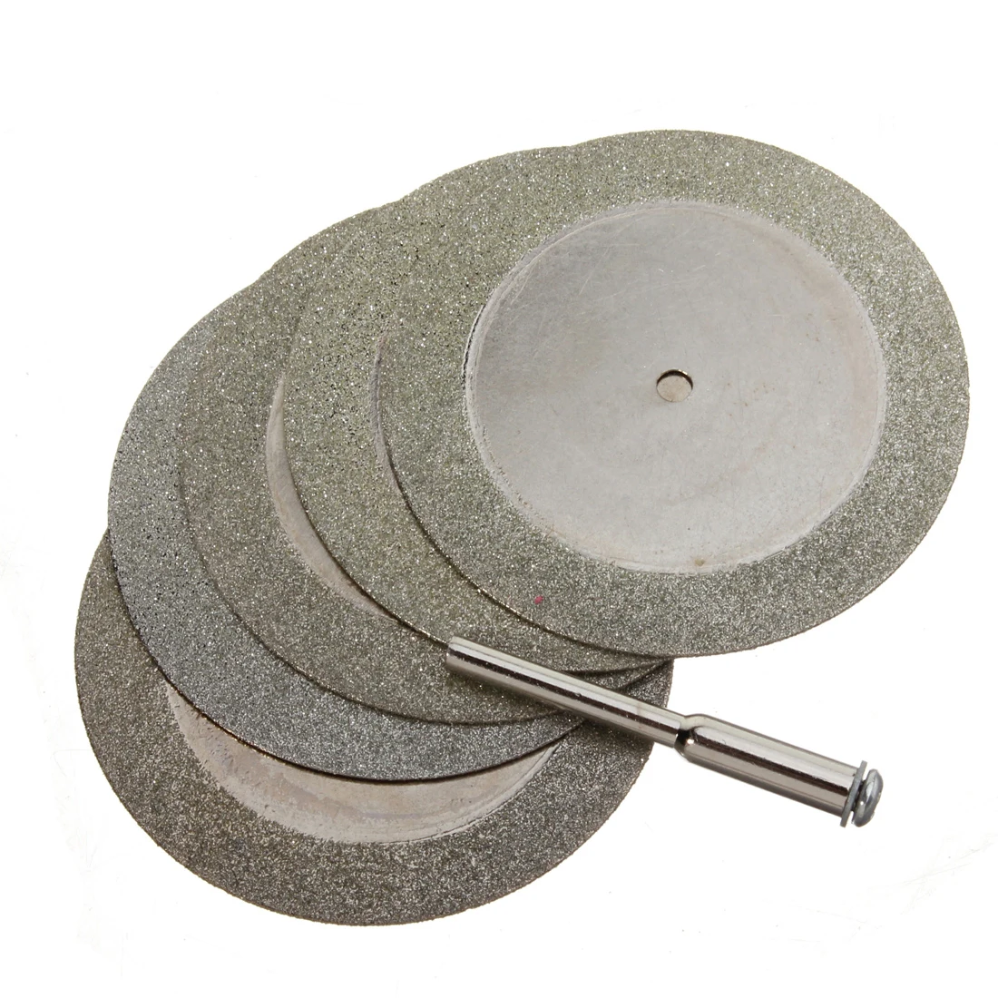 5pcs 50mm dischi da taglio diamantati Mini lama per sega circolare con 1pc punta da trapano ruote da taglio disco da taglio per utensile rotante