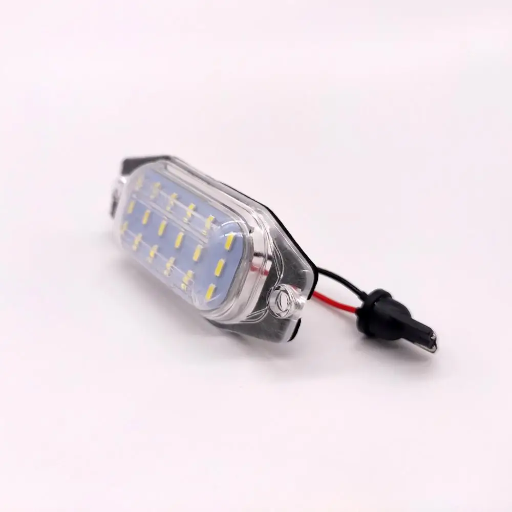 2Pcs For Toyota Prado 2010-2016 Clear Lens High Brightness White LED License Plate Light Number Plate Lamp