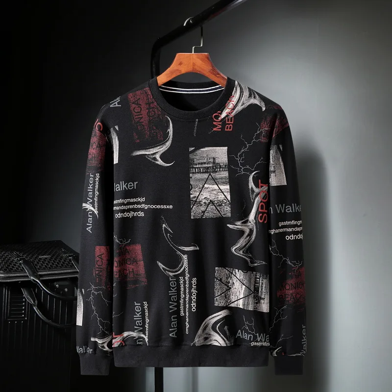 9XL 10XL Sweatshirt Men Big Size Clothes 2020 Autumn Fashion Harajuku Pullover Sweatshirts Oversize Plus Size 9XL 10XL HX478