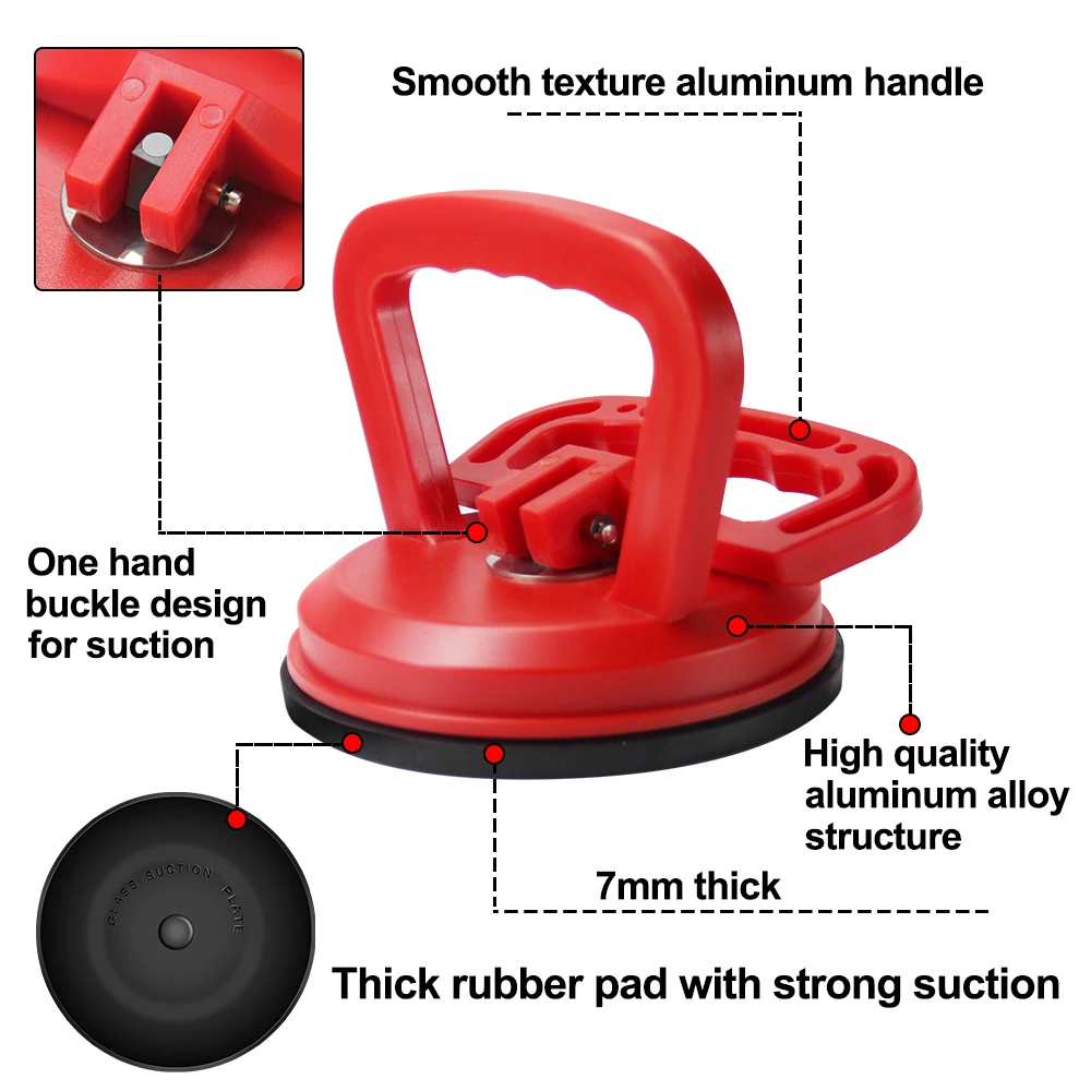 WISEUP Vacuum Glass Suction Cup Car Dent Repair Universal Puller Suction Cup Body Panel Suction Cup Remover