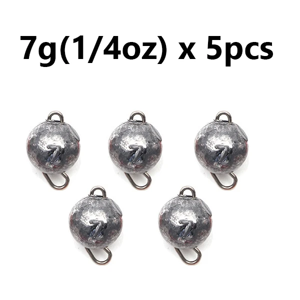 5 teile/los Angeln Gewicht Platinen 3g-28g Tiefe Wasser Kugel Gewicht mit Wirbel Runde Ball Platinen angelgerät Zubehör