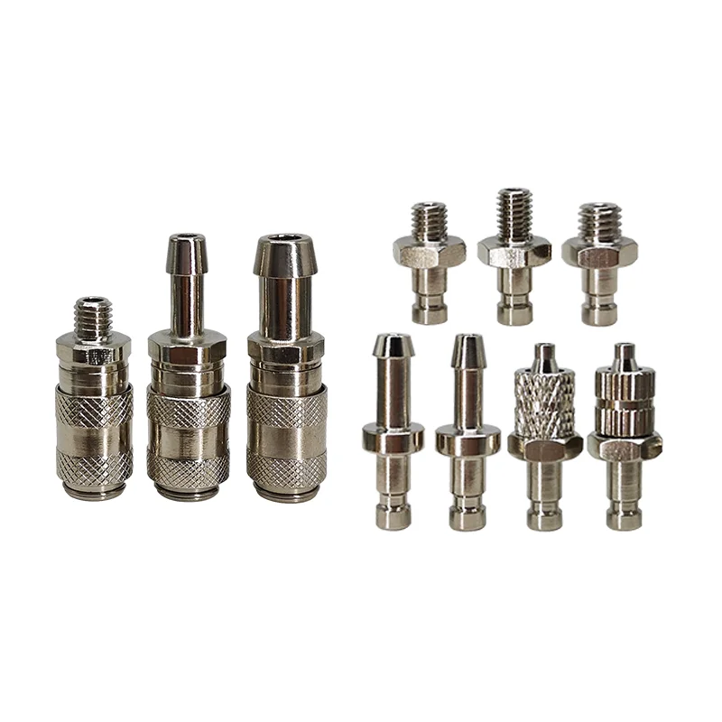 Brass Mini Pipe Fittings Pneumatic / Medical Devices / Notebook Computer Water-cooled Quick Coupling