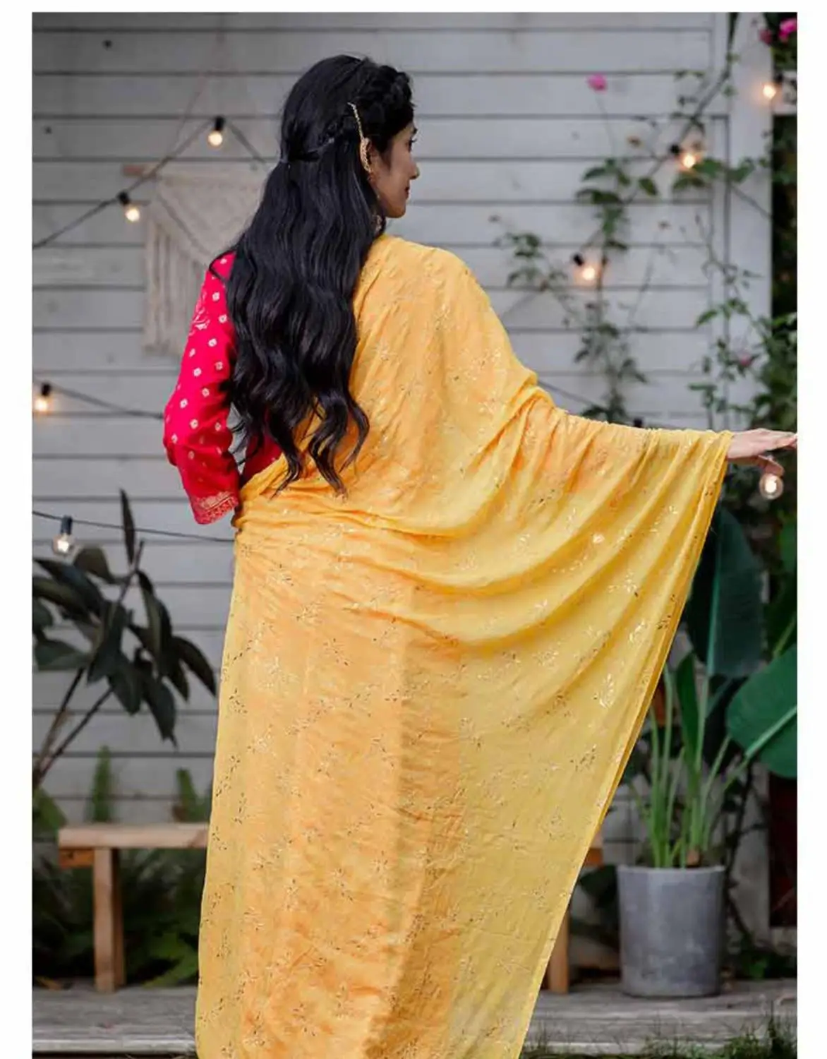 2020 Spring Summer India Dance Scarf Woman Fashion Soft Yellow Ethnic Styles Dupattas Beautiful Comfortable Embroidered Shawl