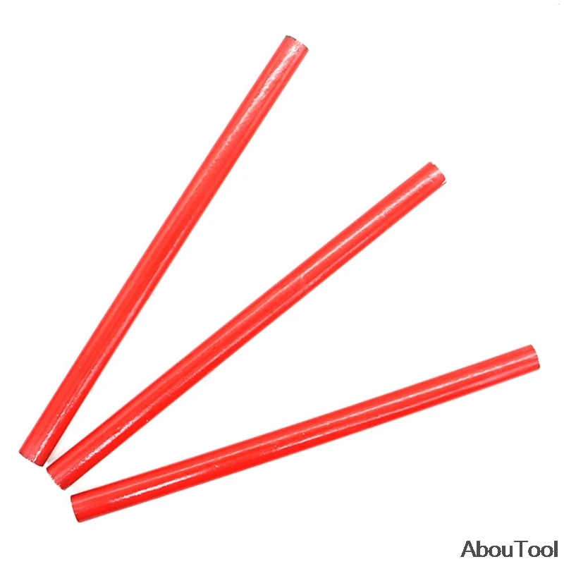 10 Uds. Lápices de carpintero, lápiz para carpintería con escala de plomo negro, herramienta de carpintero, lápiz marcador de papelería de plomo rojo azul