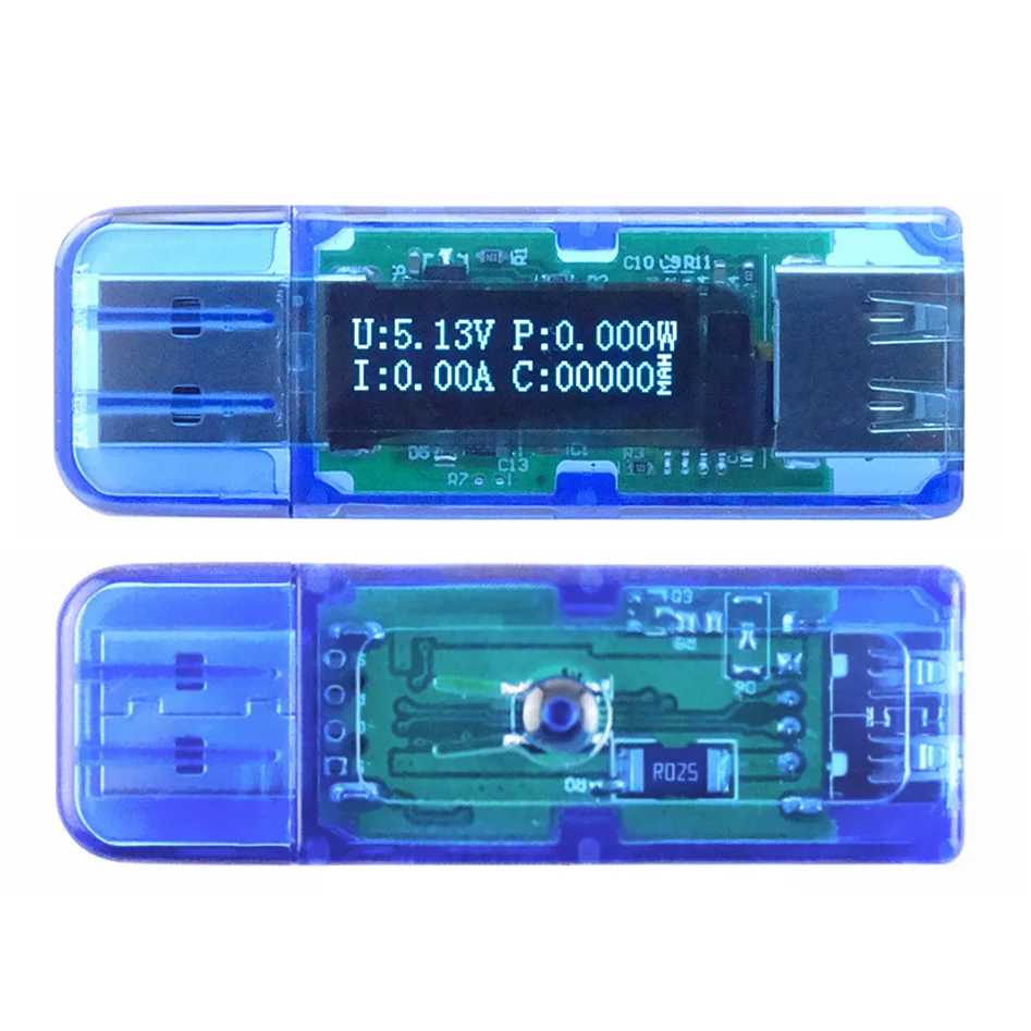 4 Bit OLED USB 2.0 Voltmeter Ammeter Current Power Capacity Tester Mobile Power Detector