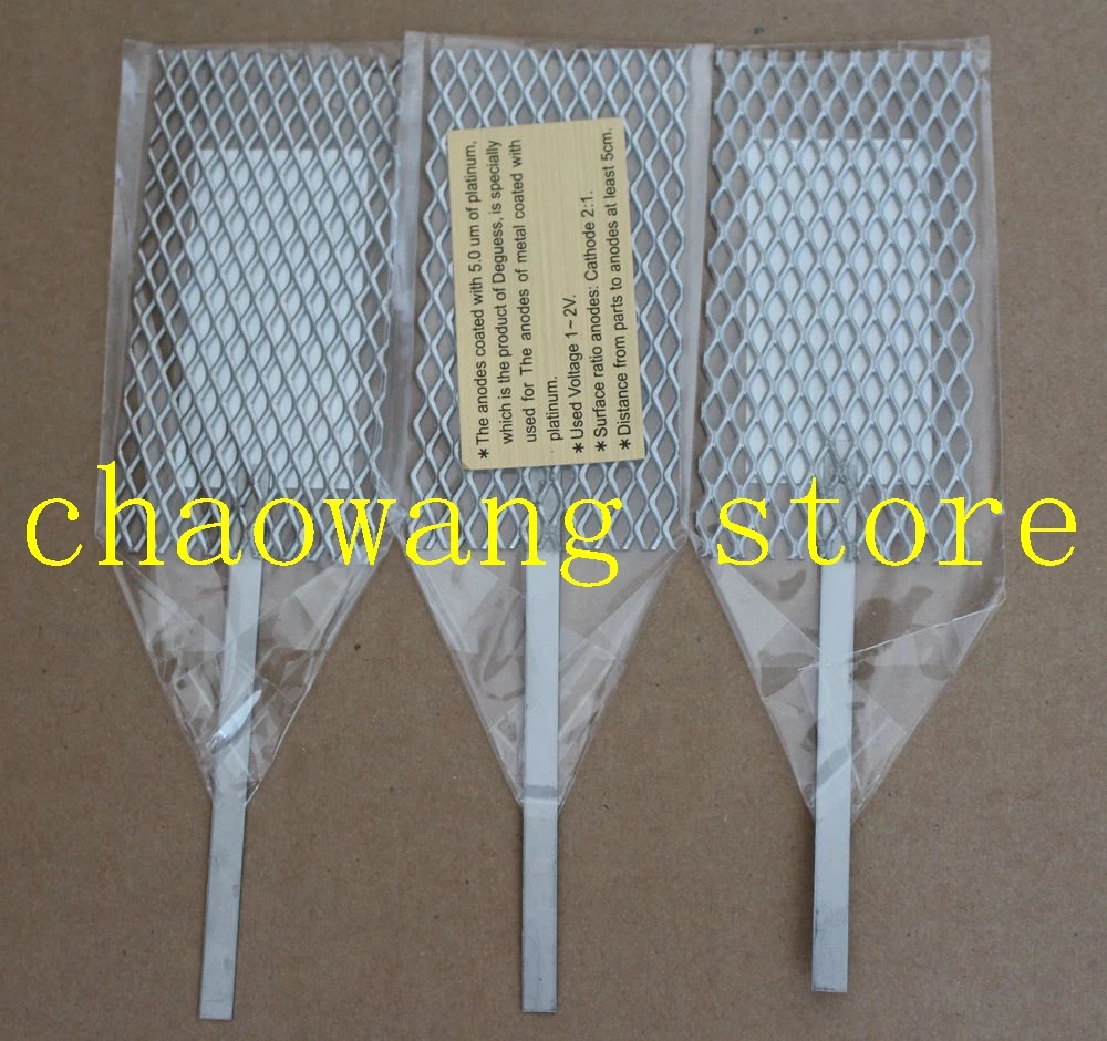 3pcs/set Jewelry Tools Electroplating Tools Accessories Titanium mesh