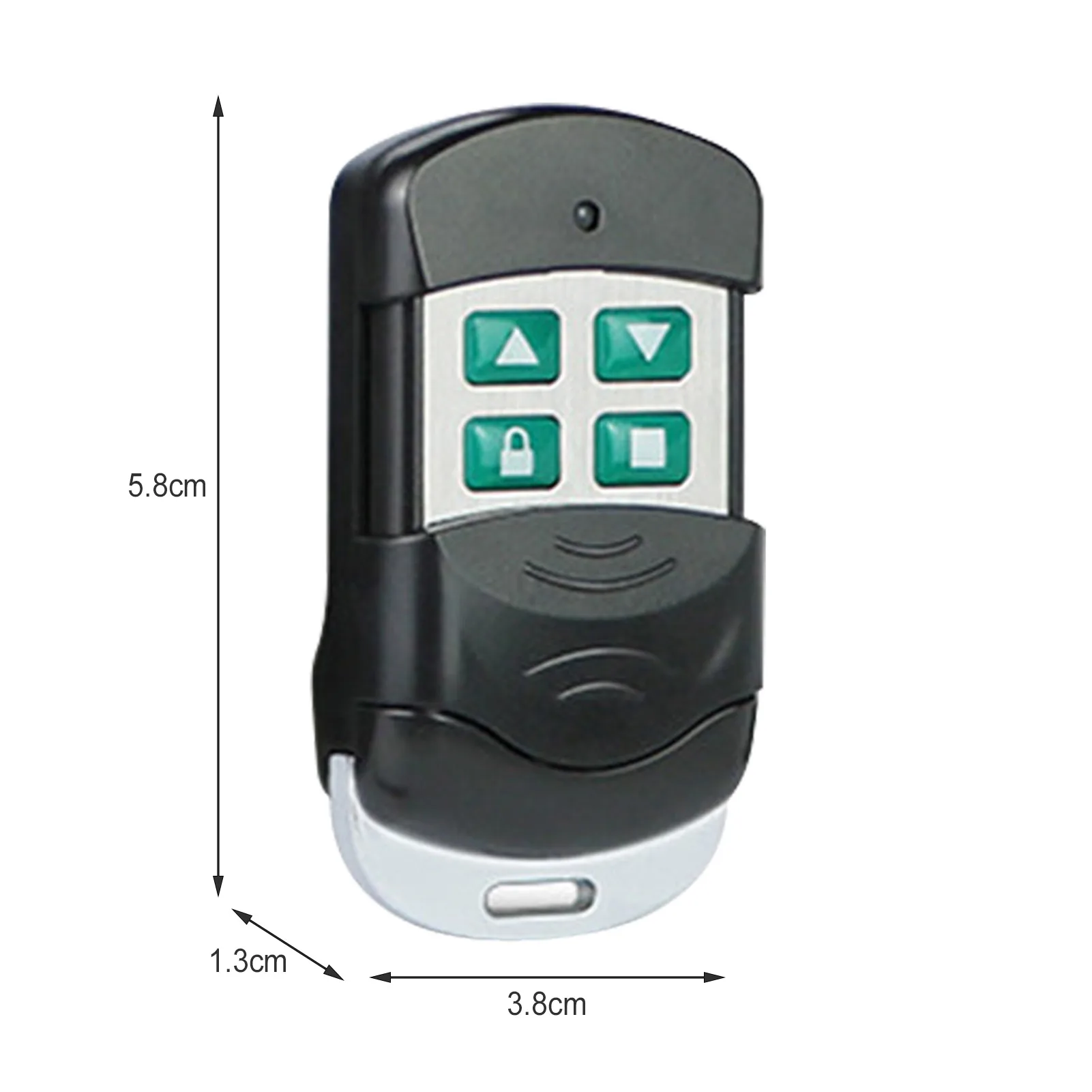 Universal 433MHz Car Garage Door Remote Fob Car Electrtic Shutter Door Controller Metal Key Wireless Remote