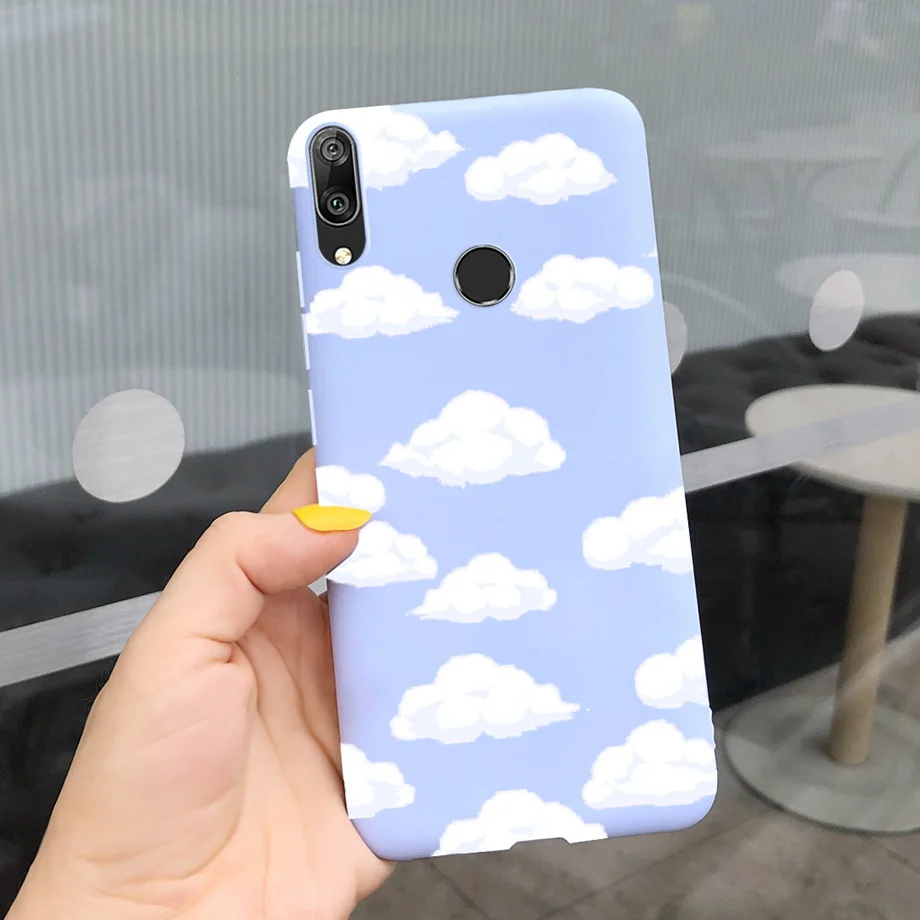 For Huawei Y7 2019 Case Soft TPU Phone Case Y 7 2019 Cover for Huawei Y7 Prime 2019 Silicone Coque Funda Matte Skily Back Shell