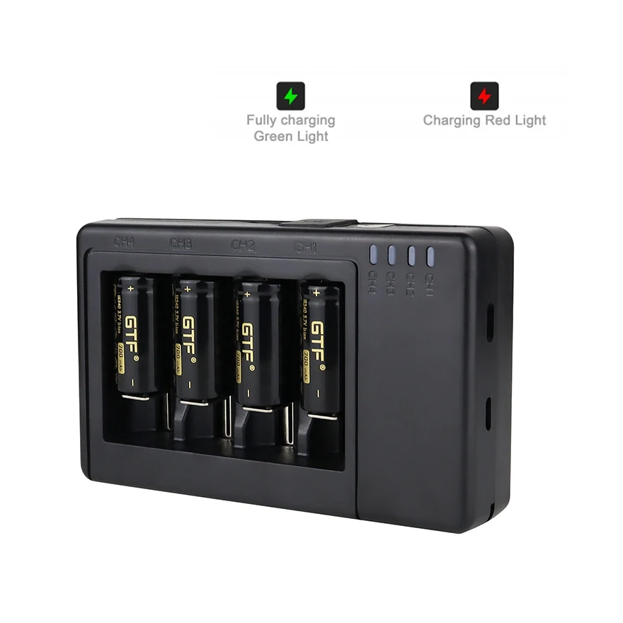 GTF 16340 3.7V 700Mah CR123A Pin Sạc LI-ion Cho Đèn LED Kèm USB Thông Minh Pin Sạc CR123