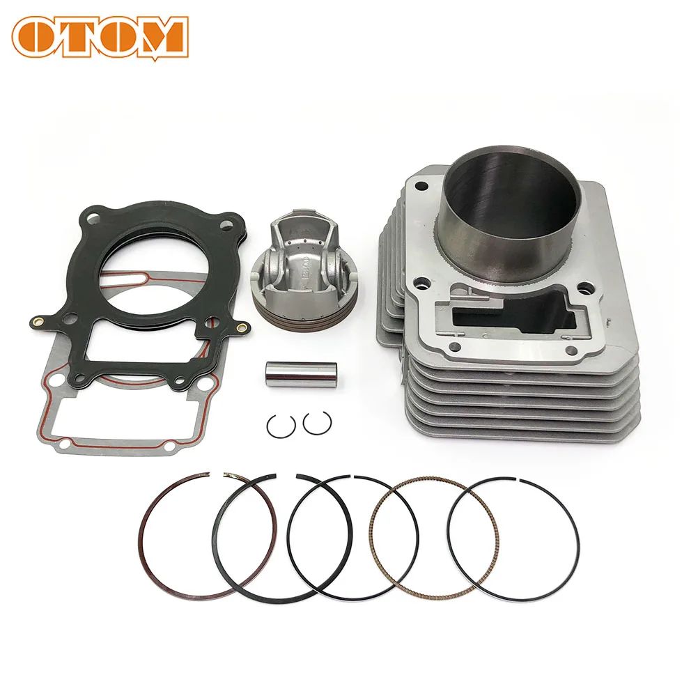 OTOM NEW 74mm Motorcycle Air-Cooled Cylinder Set Piston Ring and Gasket Kits For ZONGSHEN CB250-F Engine 250CC Upgraded to 300CC