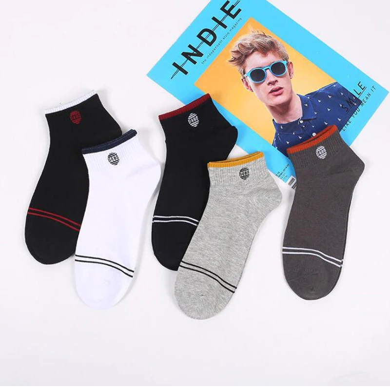 20 Pairs النساء الجوارب تنفس جوارب رياضية بلون قارب الجوارب مريحة القطن الكاحل الجوارب أبيض أسود السكري الجوارب