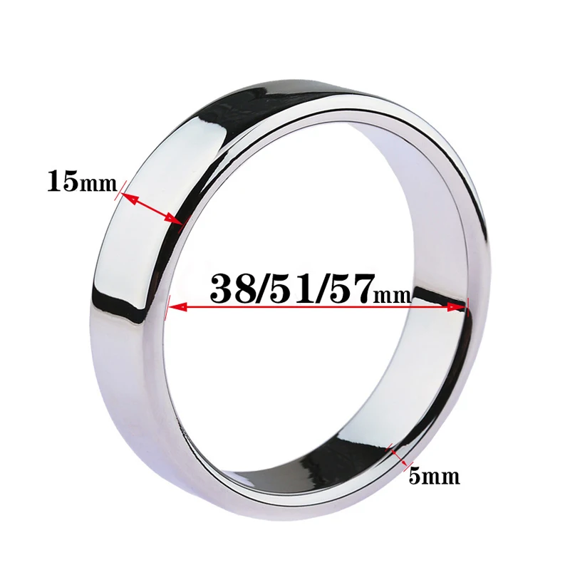 6 sizes Stainless Steel Male Penis Ring Ball Scrotum Stretcher Ejaculation Delay Metal Cock Rings BDSM Sex Toys For Men Cockring - Image 5