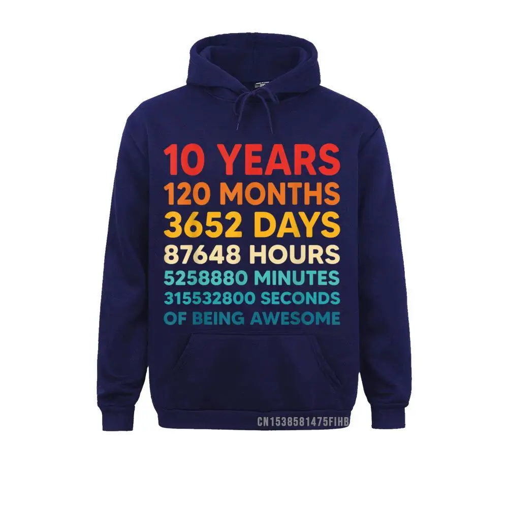 Vintage Awesome Funny 10th Birthday Boys Born In 2011 Hoodie Wholesale Men Sweatshirts Long Sleeve Hoodies Tight Clothes