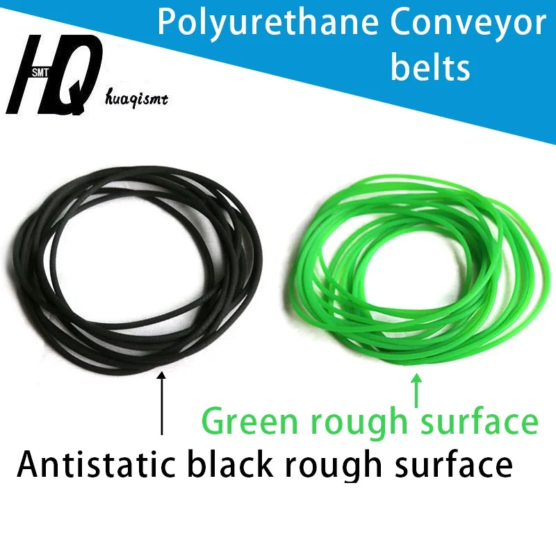 

Polyurethane Conveyor belts PU round drive belt green 1.5mm 2.0mm 3.0 4.0 5.0 6 7 8 9 10mm black antistatic transmission belt