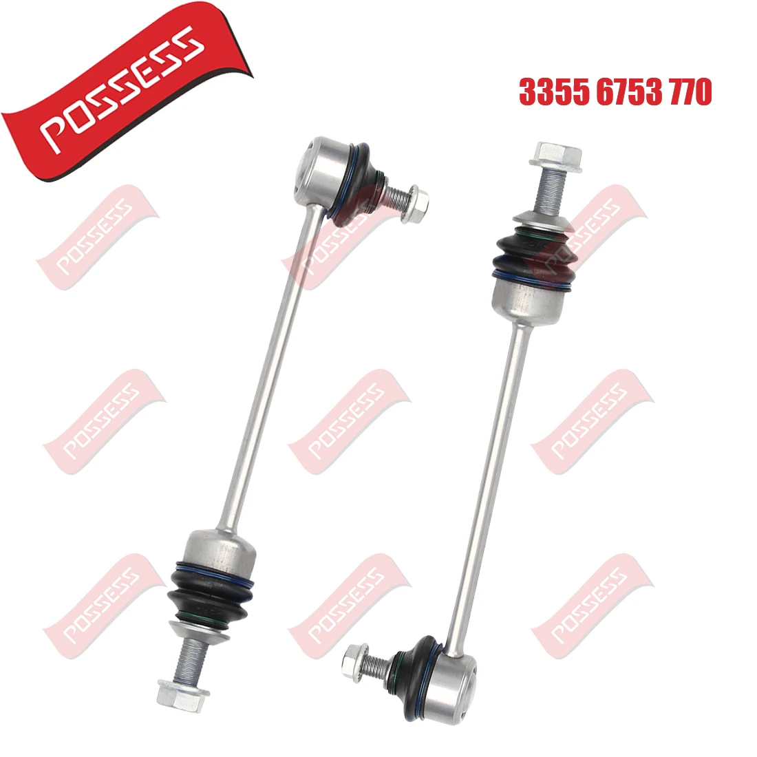 A Pair of  Rear Axle Sway Bar End Stabilizer Link Ball Joint For BMW 7 Series E65 E66 E67 730Li 735i 740Li 745Li ,33556753770