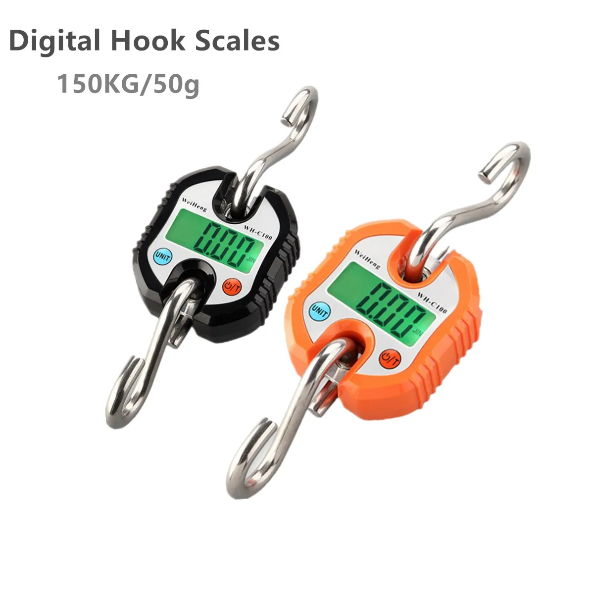 

150kg/50g Hanging Scale Digital Electronic Weighting Luggage Scale Hook Scales Kitchen Weighing Balance Fishing Steelyard 40%OFF