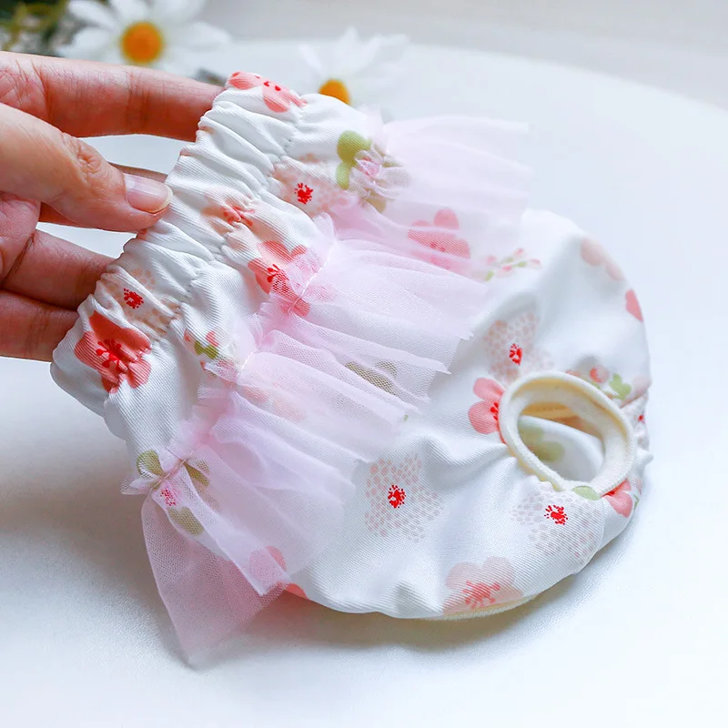 Pet Physiological Underwear Menstrual Pants Reusable Diapers for Dogs Cute Lace Floral Dog Heat Panties Female Chihuahua Shorts