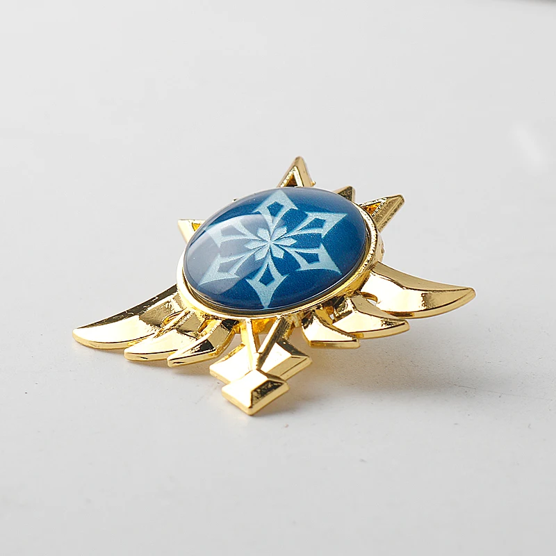 Genshin Impact Brooch Luminous Element Vision God's Eye Lapel Pins Accessories Women Men Hat Jeans Pin Cosplay Fans Props