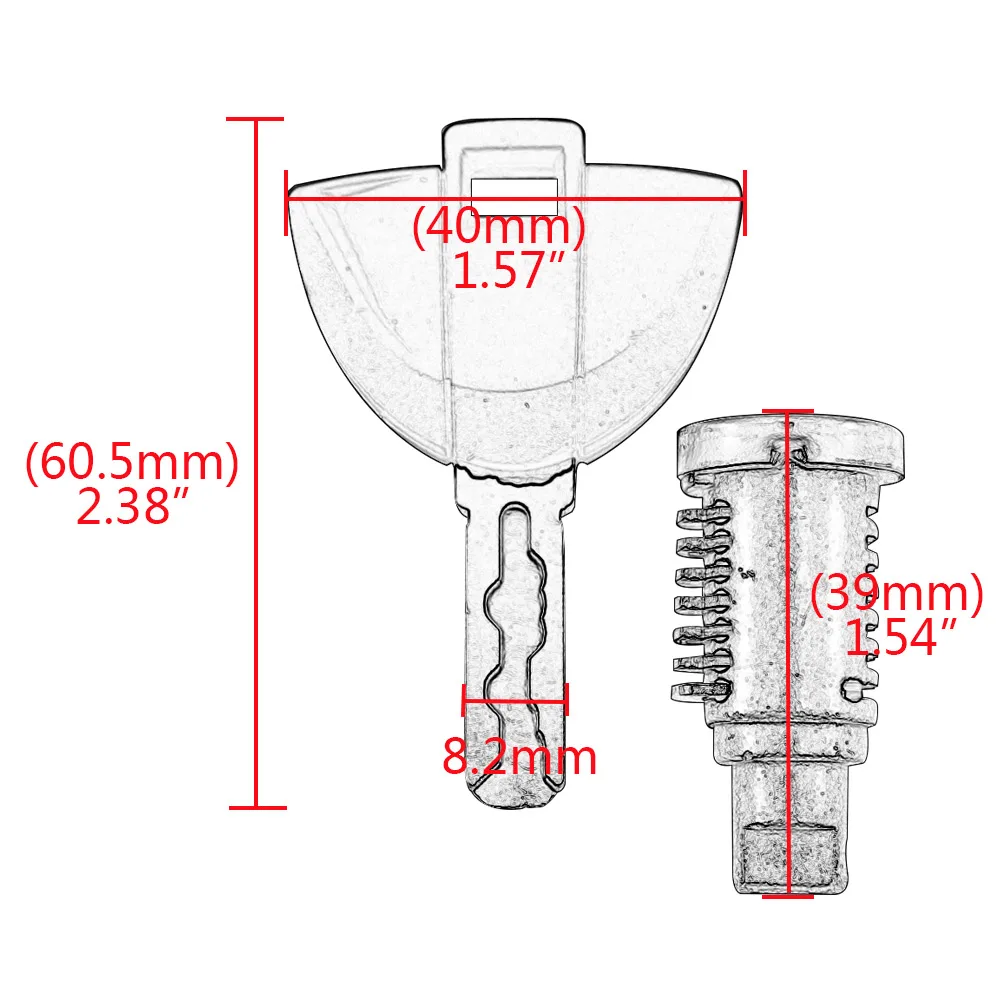 Juego de llaves de cilindro de bloqueo de asiento de pasajero, accesorios de motocicleta, apto para BMW S1000RR 2015, 2016, 2017, 2018