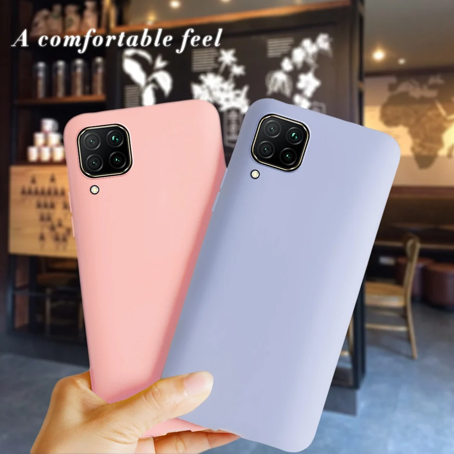 candy color liquid silicone phone case for Huawei Y5p Huawei Y5 P matte soft tpu cases for Huawei Y5p back cover coque 5.45