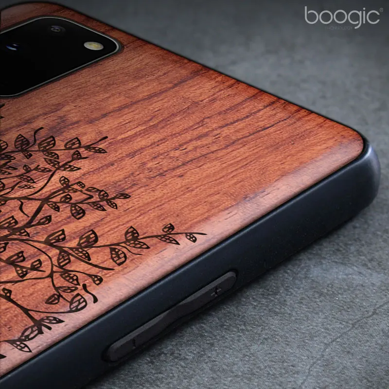 Handmade Carved Wood Case For Samsung S24 Ultra S23 S22 S21 S20 FE Plus Capa For Samsung Note 20 Ultra Rosewood Phone Cover